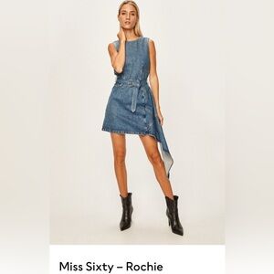 NEW Miss Sixty – Rochie Asymmetrical Denim Dress
